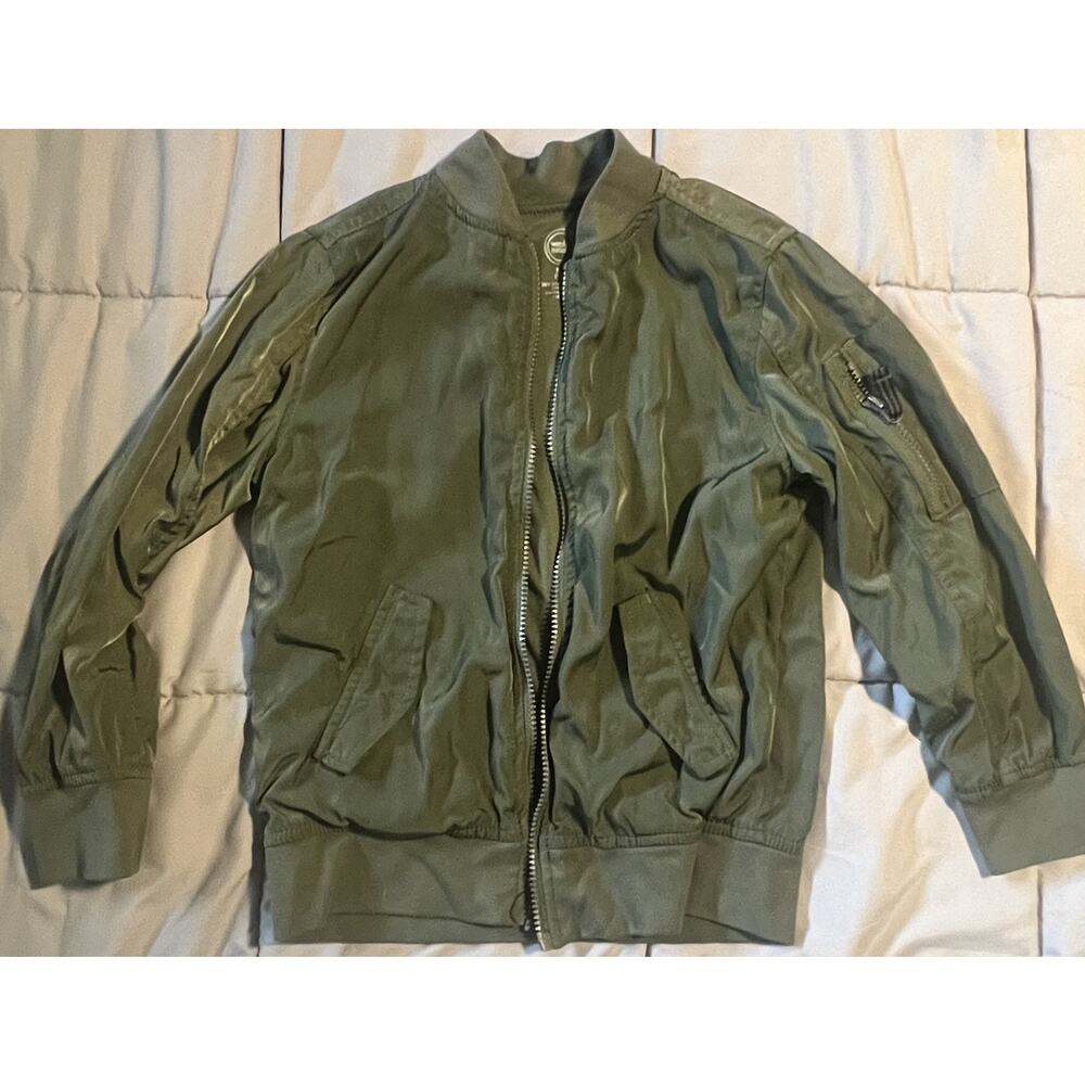 Green Bomber Jacket - Boys Size 8